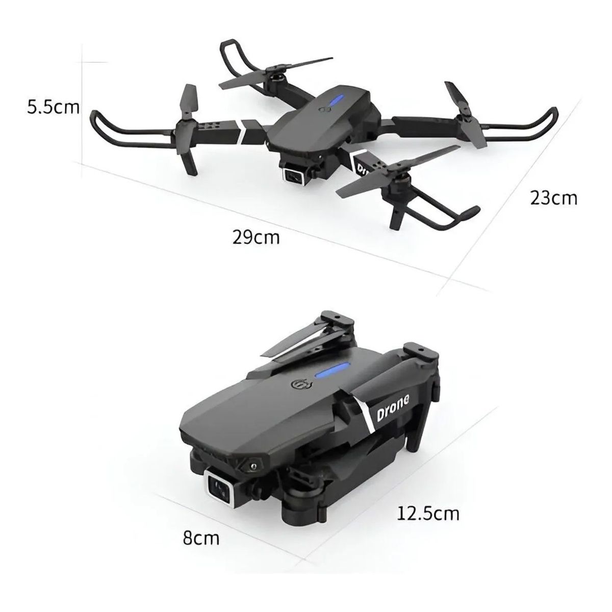 OEM - DRONE E88 PRO Plegable con 2 Cámaras HD 4K Control Remoto y Manual