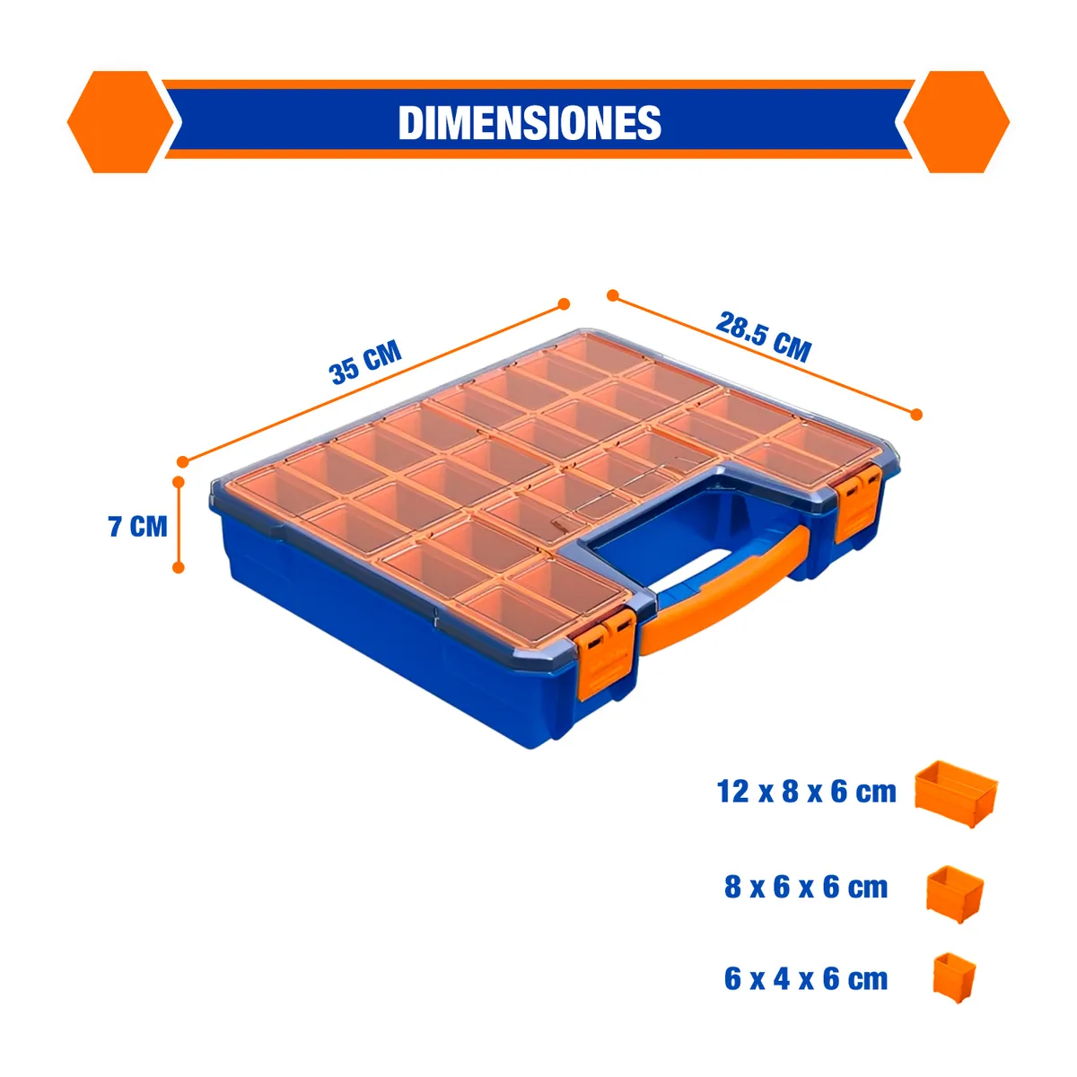 GENERICO - Organizador Portátil 135compartimentos Extraíbles Wadfow