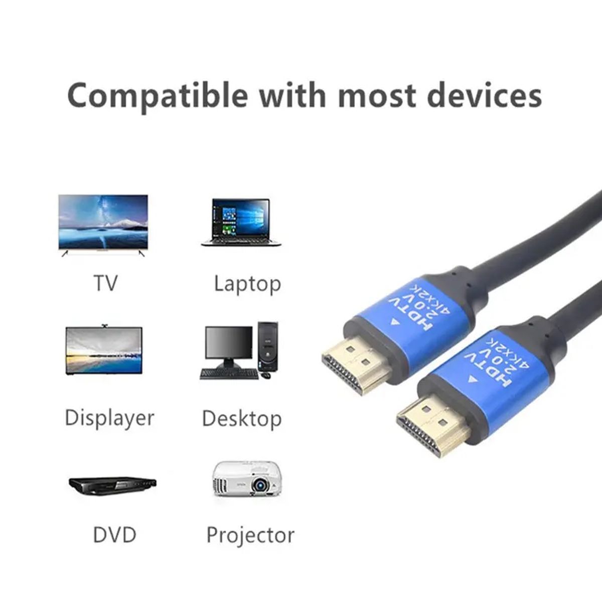 SEISA - Cable Hdmi 2.0 4k Ultra Hd 60hz 2160p Premium 20 Metros