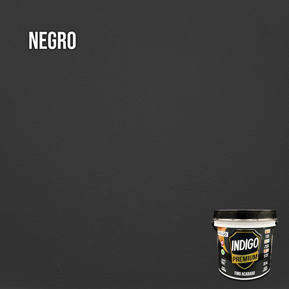 PINTURAS INDIGO - Látex INDIGO PREMIUM Negro