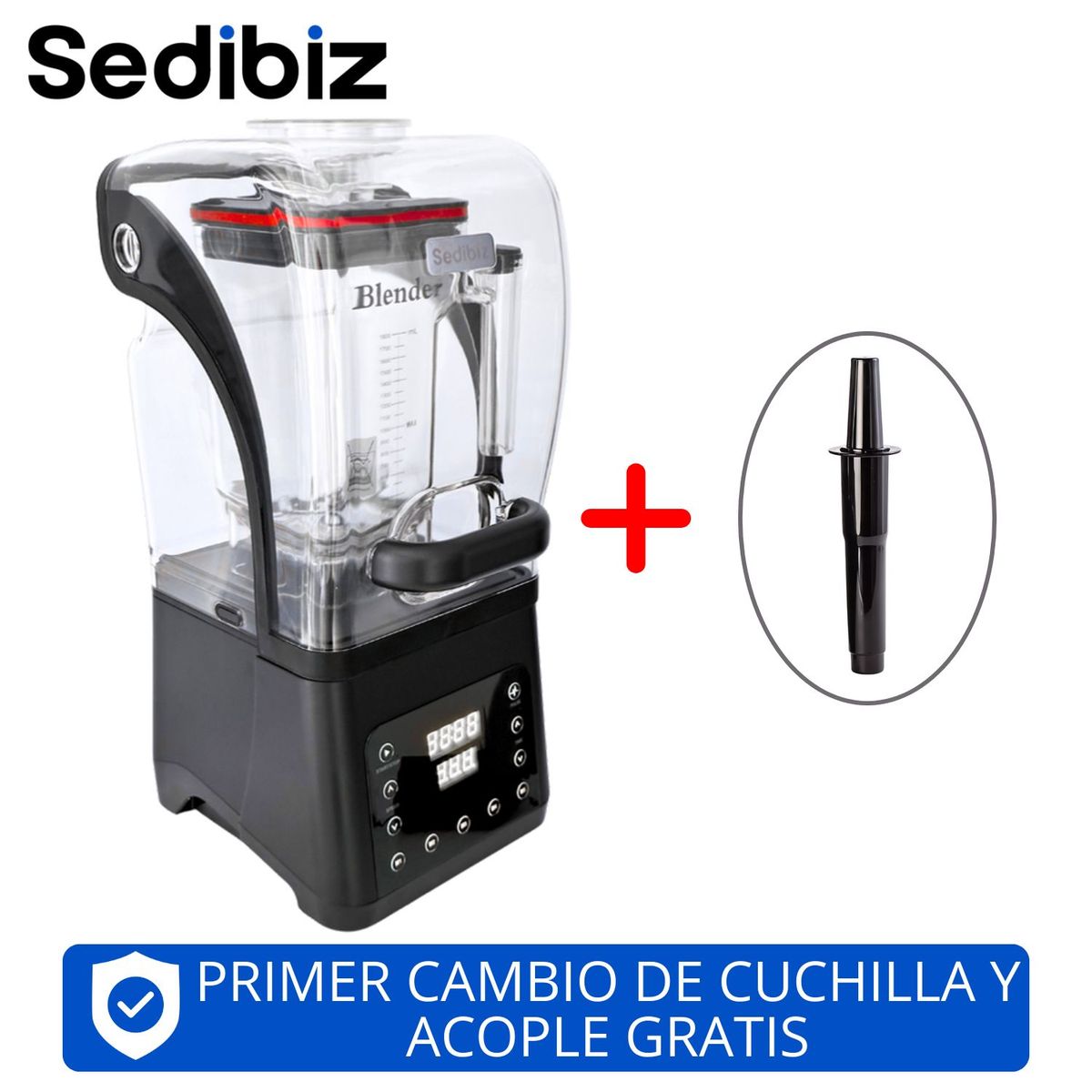 LICUADORA - LICUADORA ENCAPSULADA DIGITAL 1021C NEGRO 1.8 L