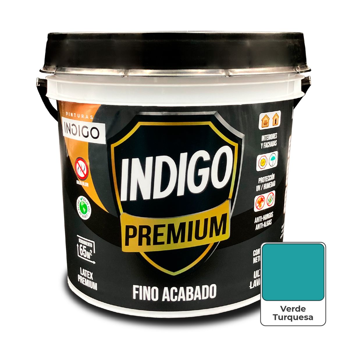 PINTURAS INDIGO - Látex INDIGO PREMIUM Verde Turquesa