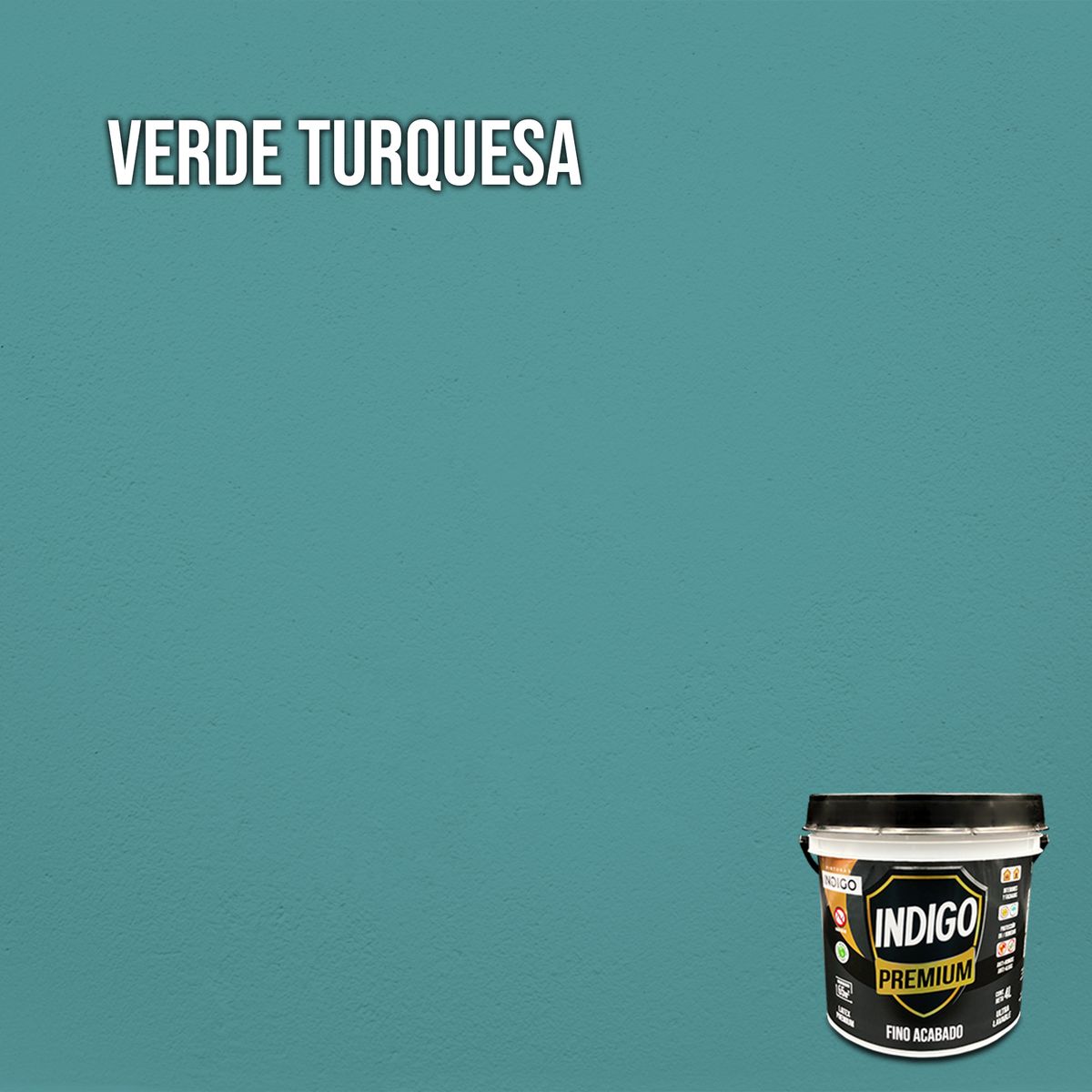 PINTURAS INDIGO - Látex INDIGO PREMIUM Verde Turquesa