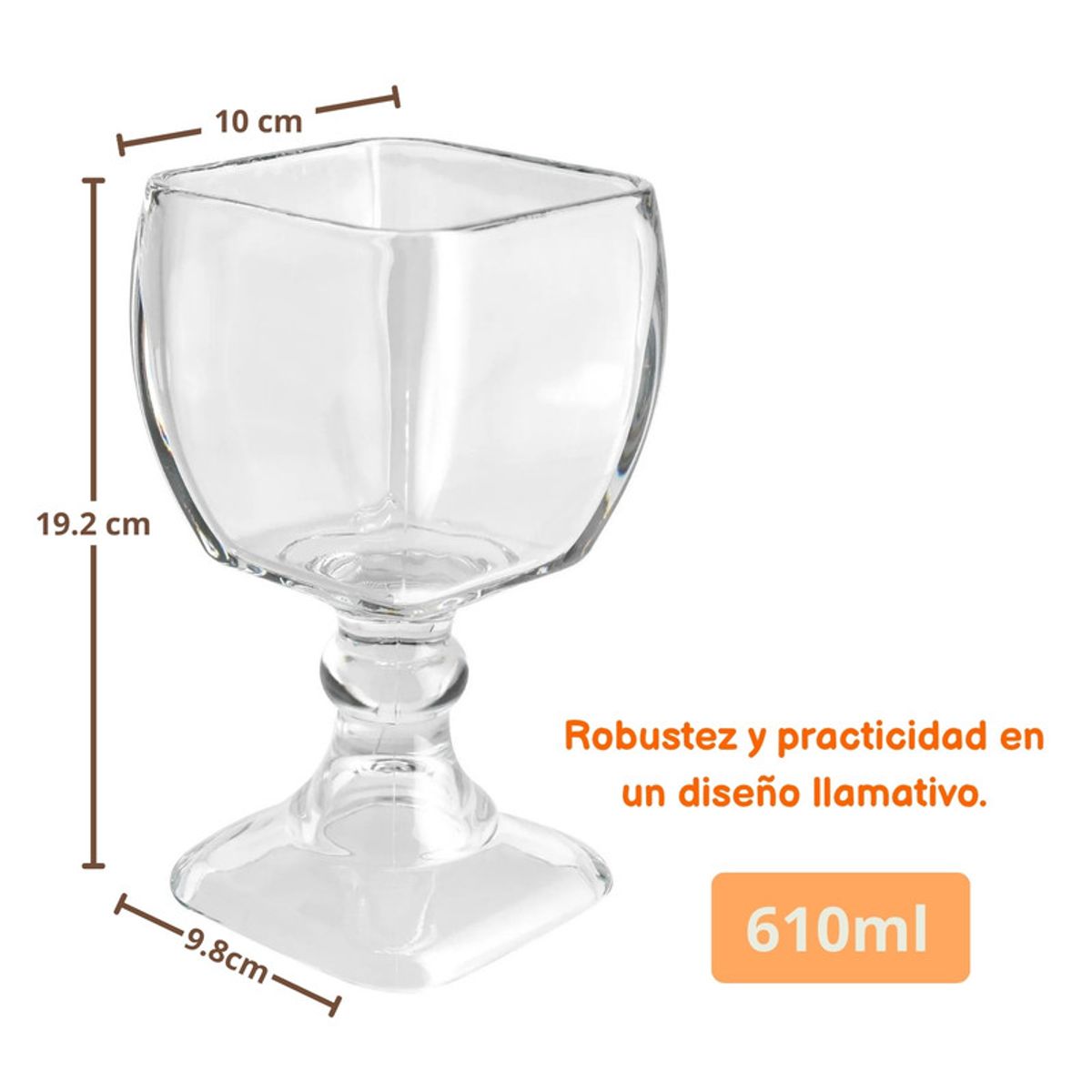 Pentha - Copa Suprema Chabela 610ml Crisa Vidrio Resistente