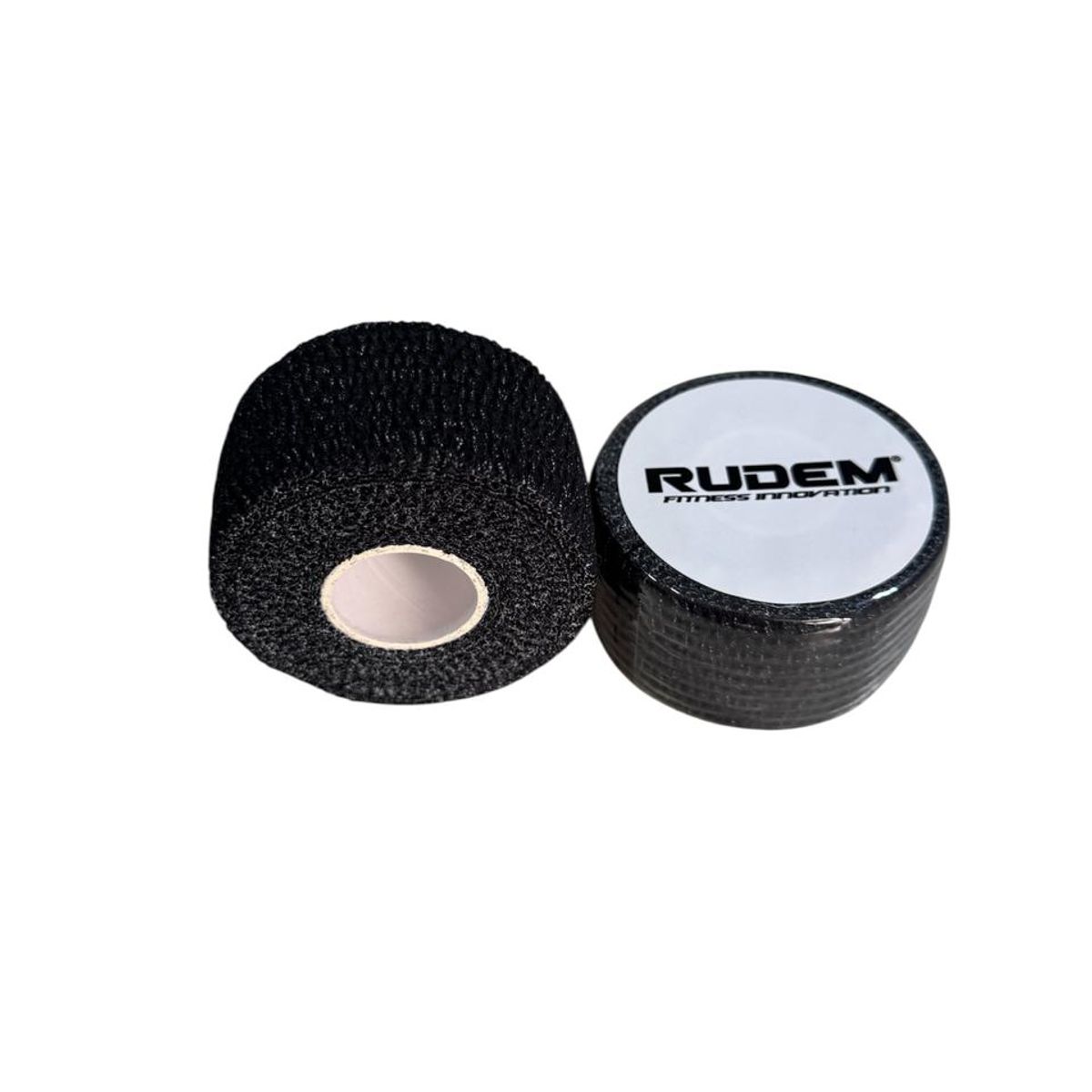 RUDEM FITNESS - TAPE RUDEM NEGRO VENDAJE ELASTICO DEPORTIVO
