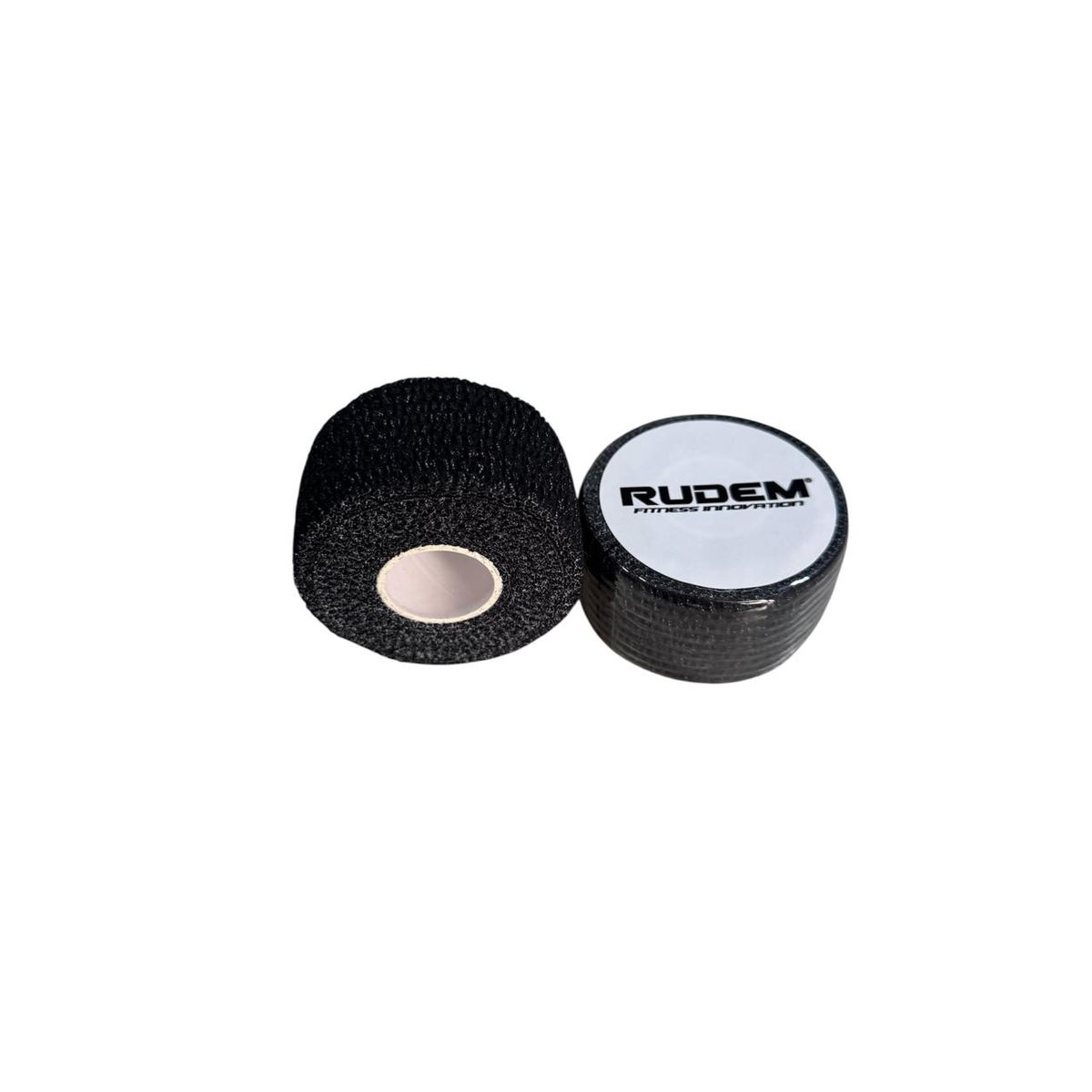RUDEM FITNESS - TAPE RUDEM NEGRO VENDAJE ELASTICO DEPORTIVO