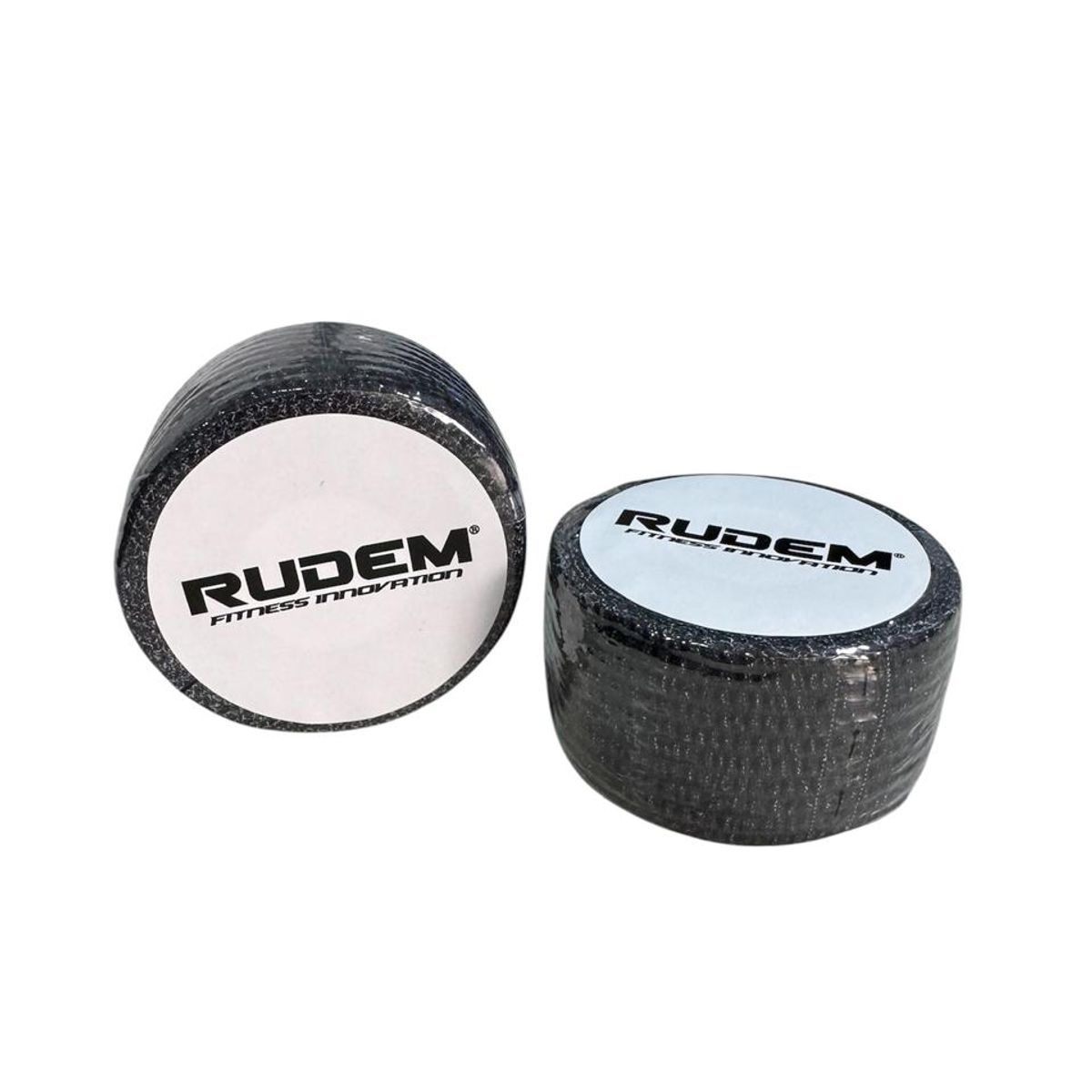 RUDEM FITNESS - TAPE RUDEM NEGRO VENDAJE ELASTICO DEPORTIVO