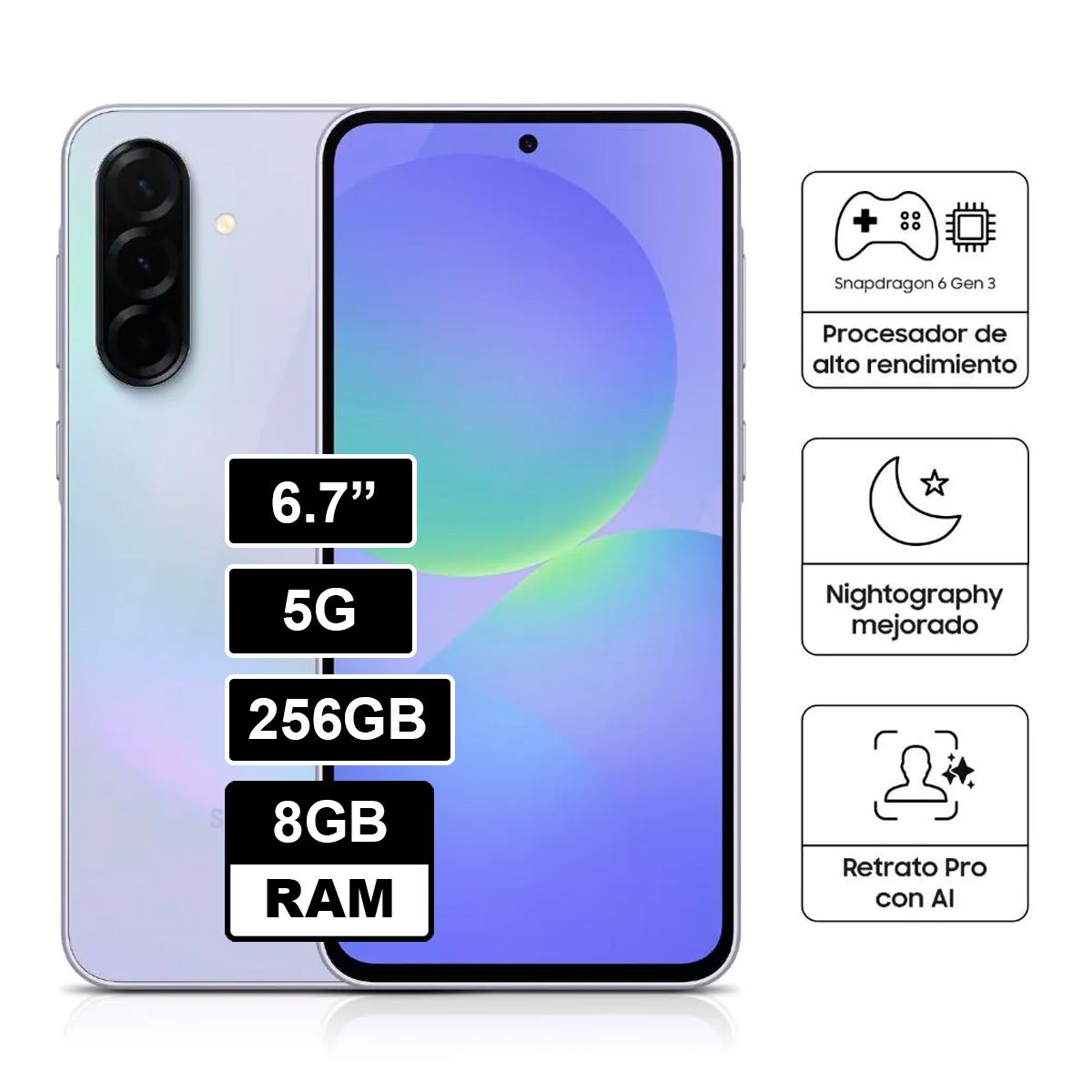 SAMSUNG - A36 5G 8GB RAM 256GB LAVANDA