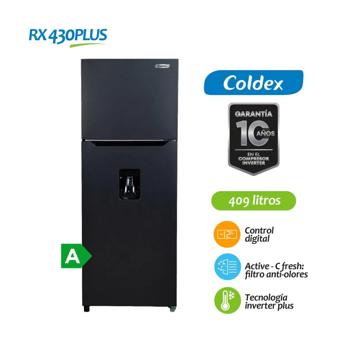 COLDEX - REFRIGERADORA RX430PLUS 409L NF COLDEX