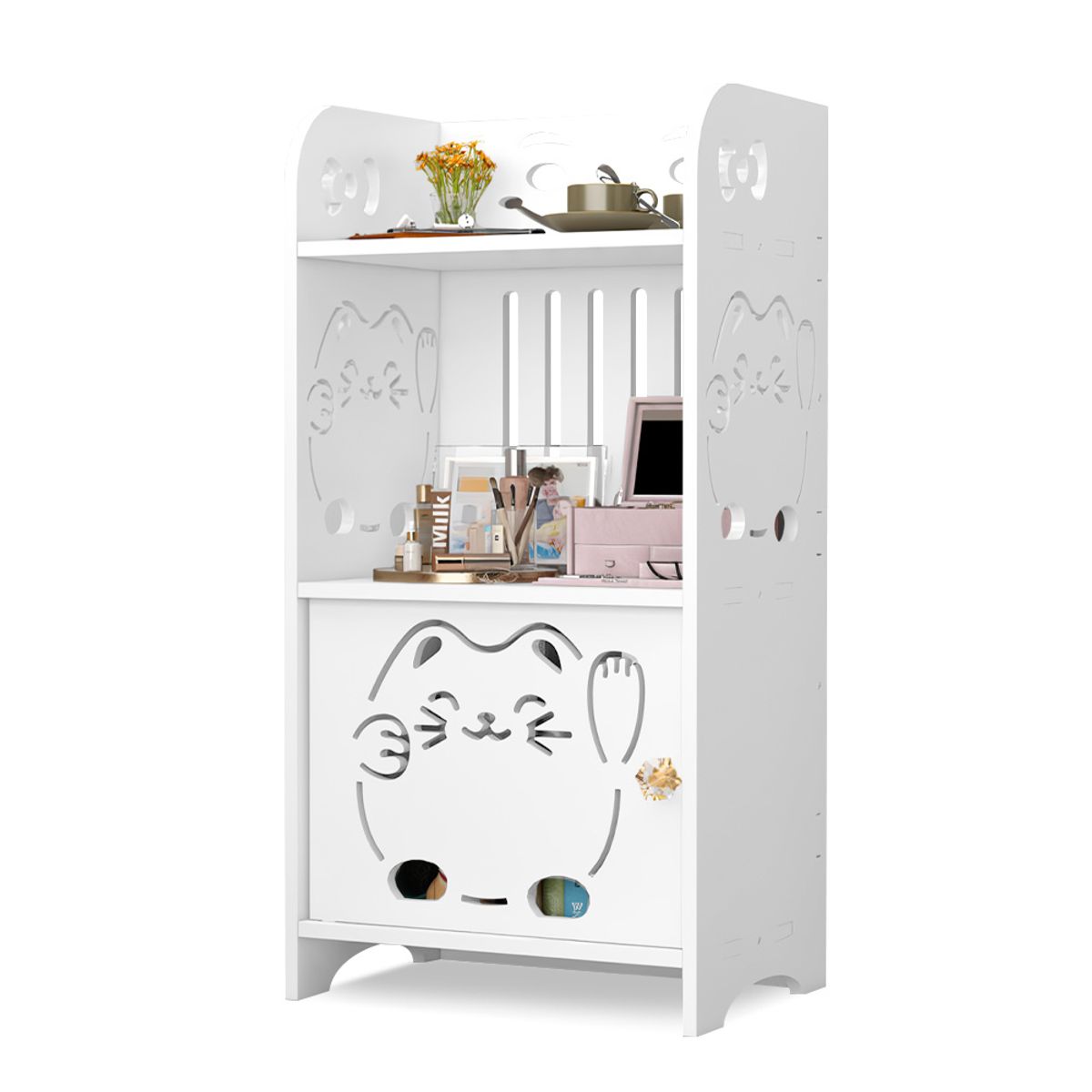 KELLER - Organizador Estante Multiusos Moderno con Cajón 97B