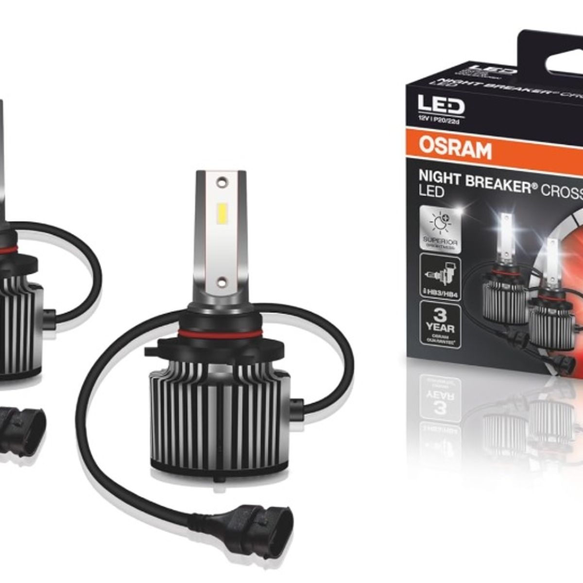 OSRAM - Foco Led 9005 Led 9006 HB3 HB4 Osram Night Breaker Cross