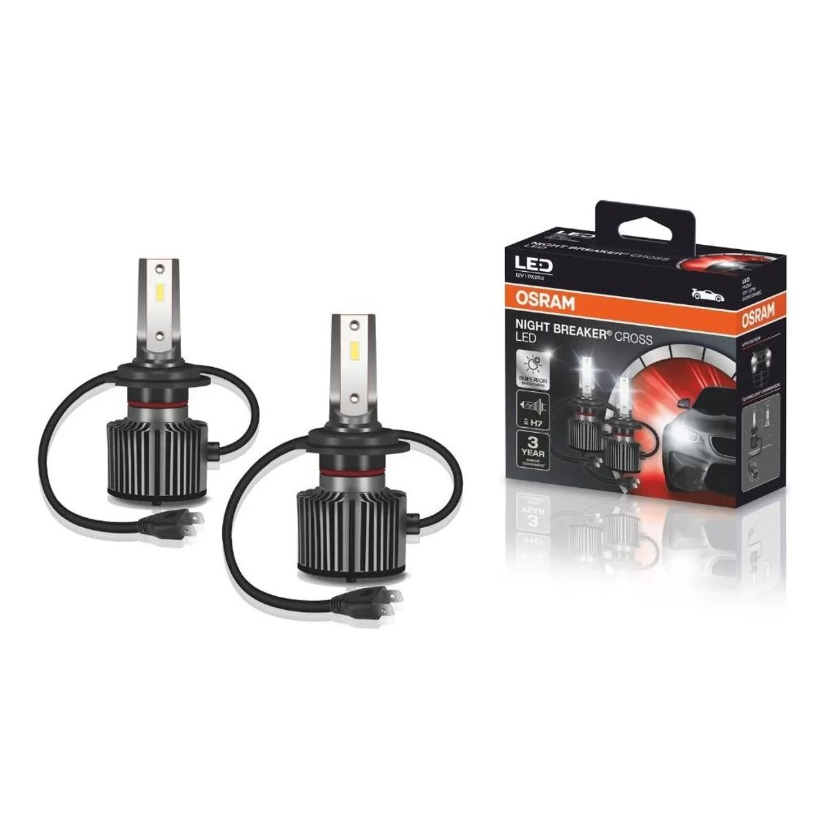 OSRAM - Foco Led H7 Osram Night Breaker Cross