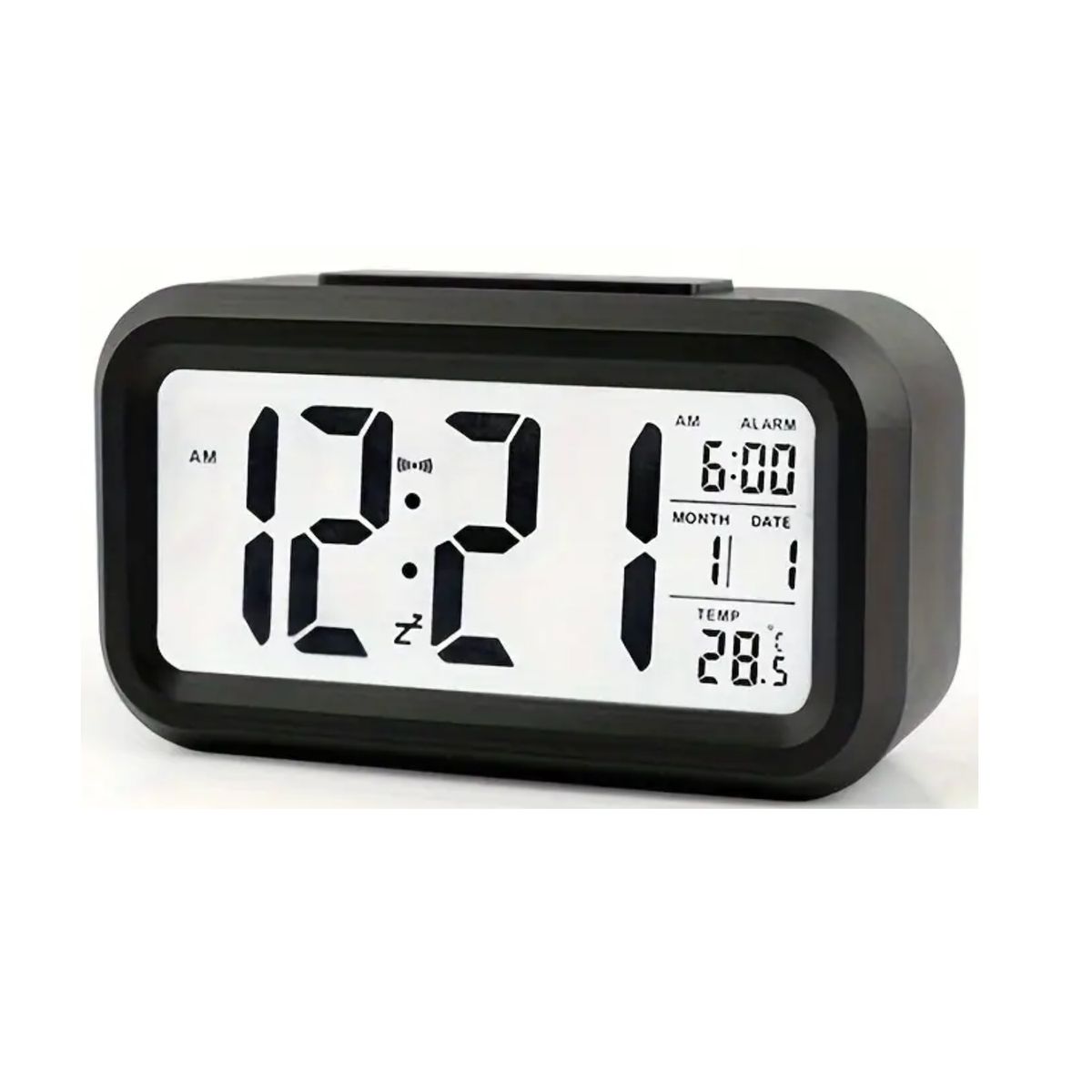 GENERICO - Reloj Despertador Digital Pantalla LED Muestra la Temperatura