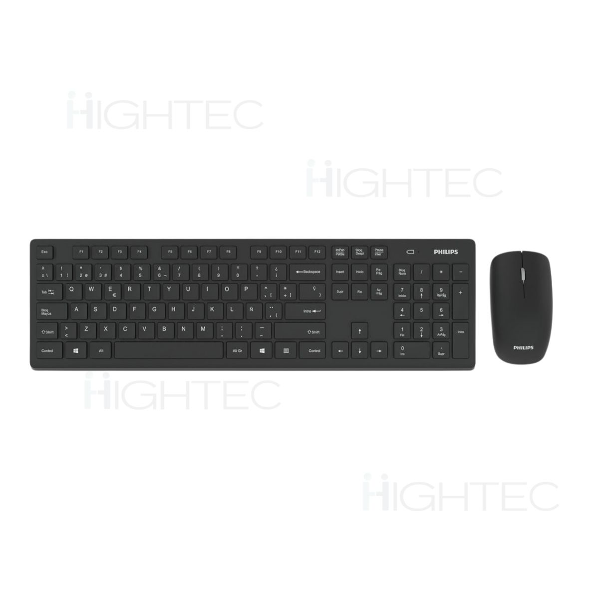 PHILIPS - Combo de Teclado y Mouse Inalámbrico Philips C602 Negro