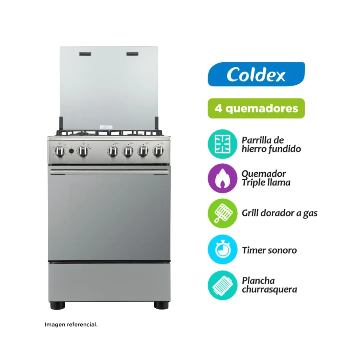 COLDEX - COCINA A GAS CX608 PLUS COLDEX