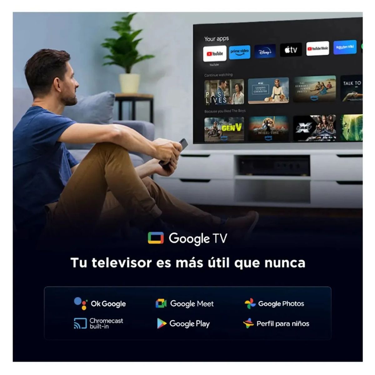 TCL - Televisor TCL QLED 75" UHD 4K Smart TV 75T6C - 2025