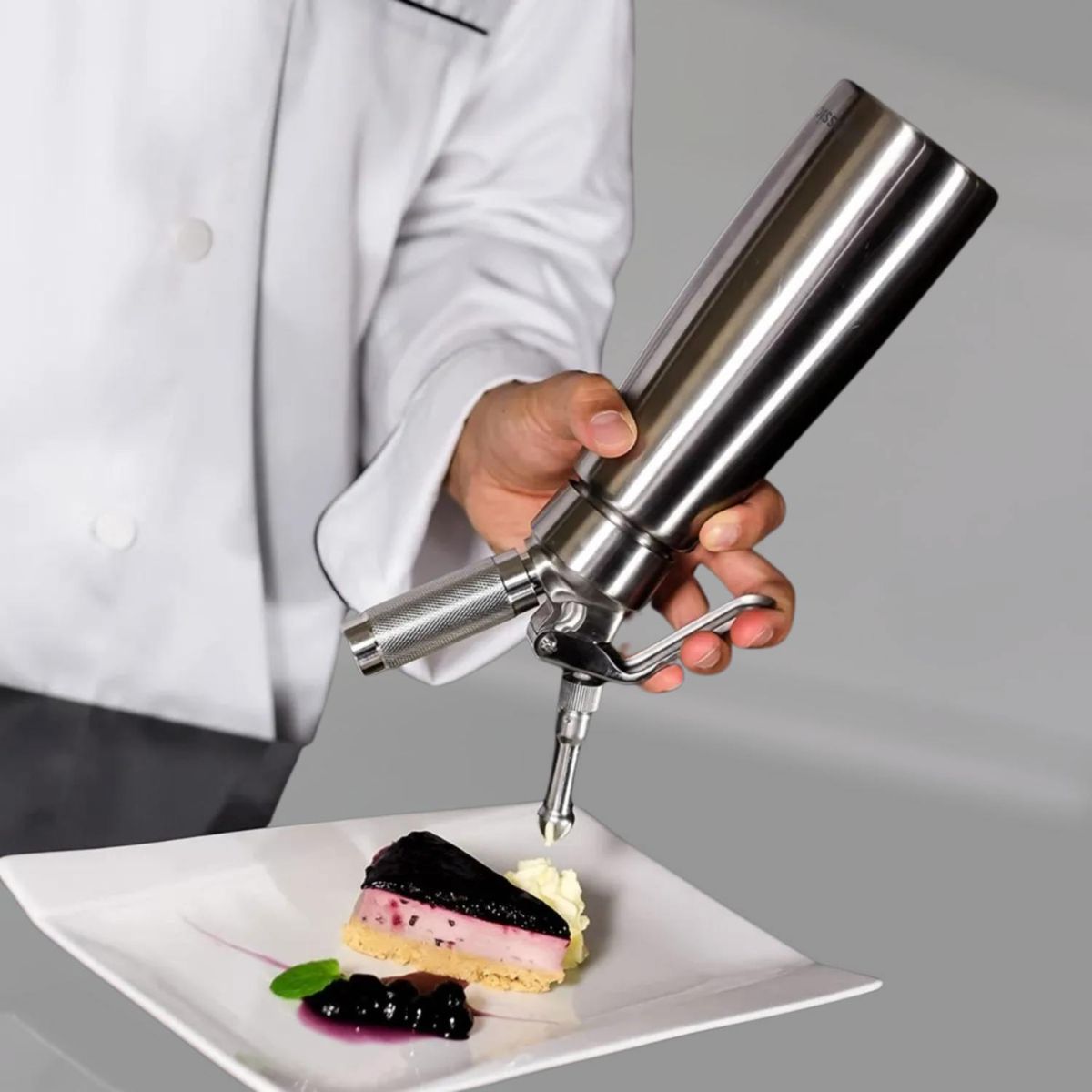 ICHIMATSU - Dispensador Sifón Para Chantilly Acero Inoxidable- ichimatsu