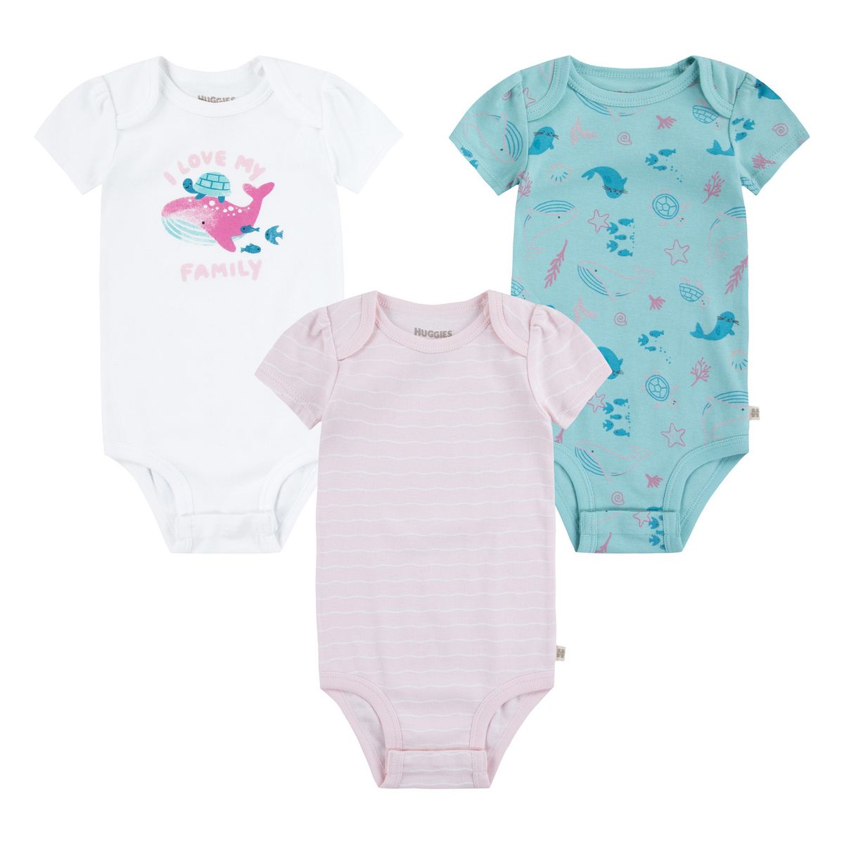 HUGGIES - Body para Niña Bebé 3Pack Huggies