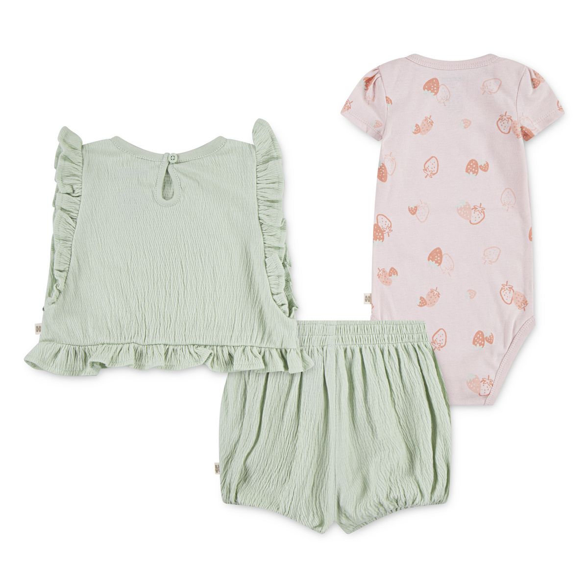 HUGGIES - Conjunto BodyShort para Niña Bebé 3Set Huggies