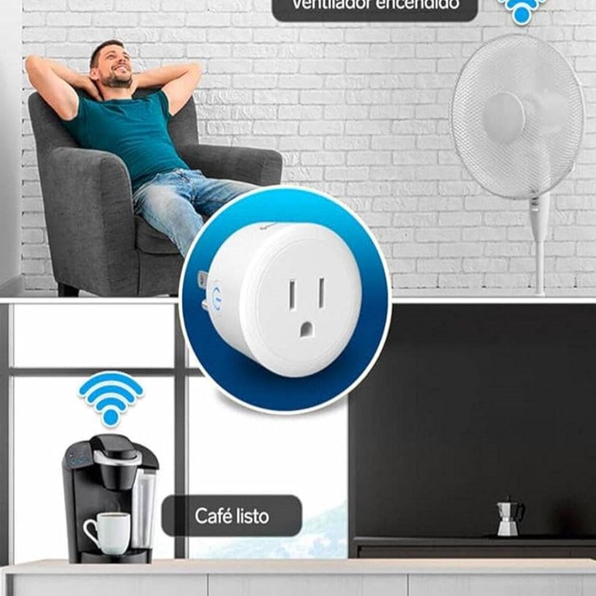 GENERICO - Enchufe Inteligente Smart Wifi compatible con Google Alexa Pack 2 unid