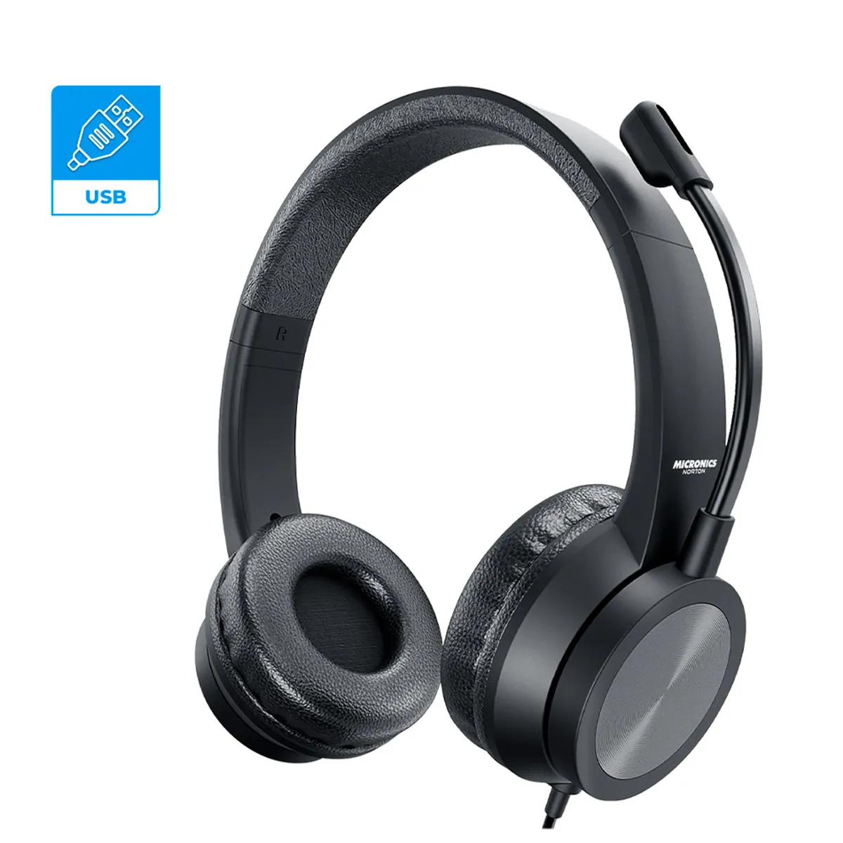 MICRONICS - NORTON MIC H802U AURICULAR+MICROFONO USB MICRONICS