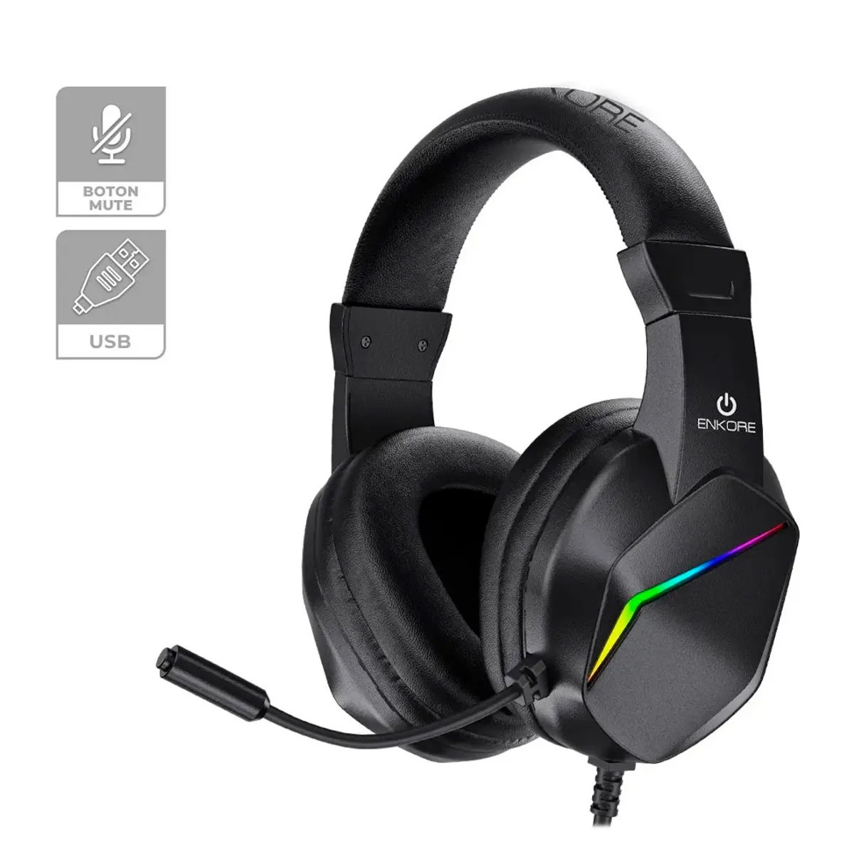 ENKORE - WINNER EKH G1001U AURICULAR GAMER USB RAINBOW CMICRO ENKORE