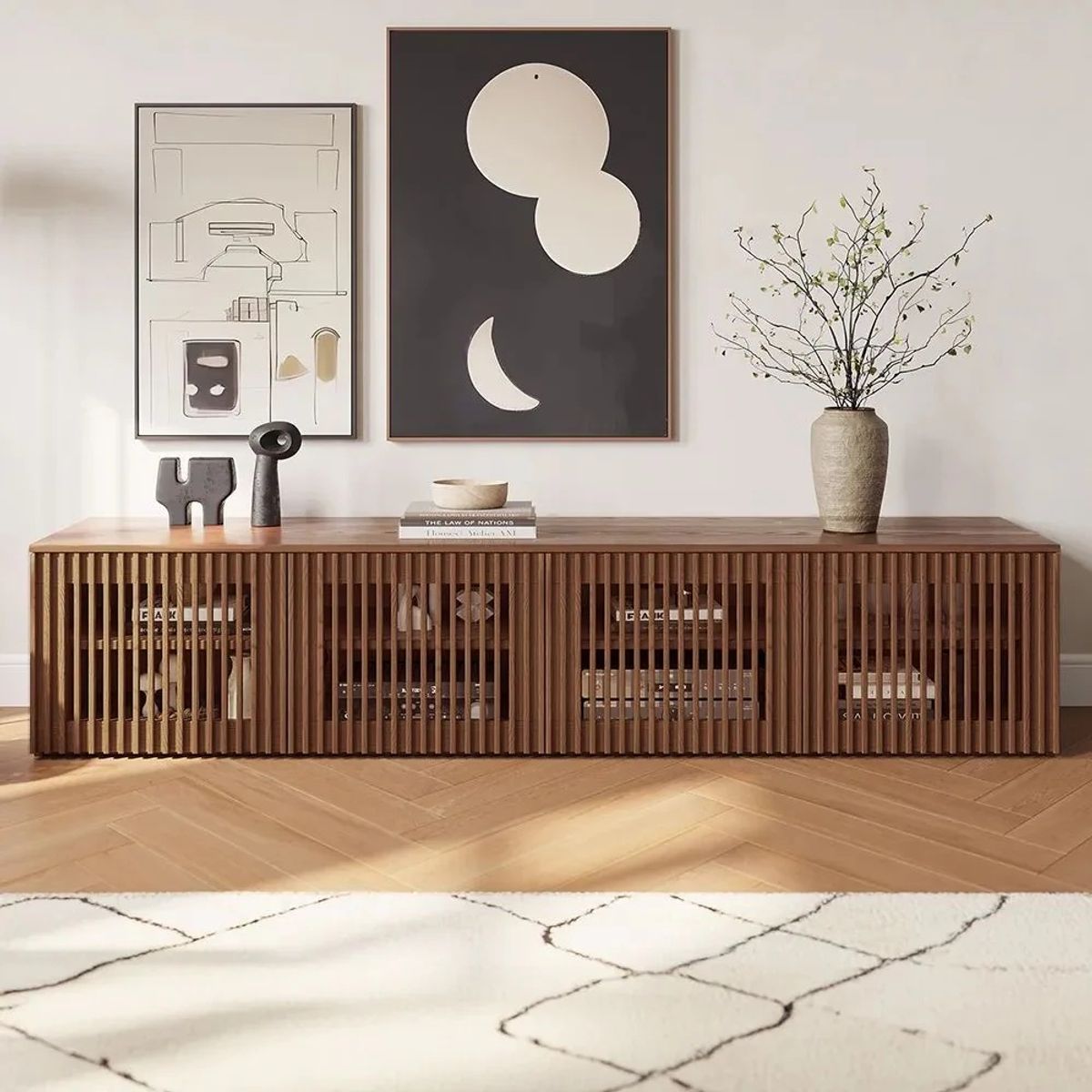 TU MESITA - Mesa de TV Moderna Galgo Color Gales 4 Puertas TU MESITA