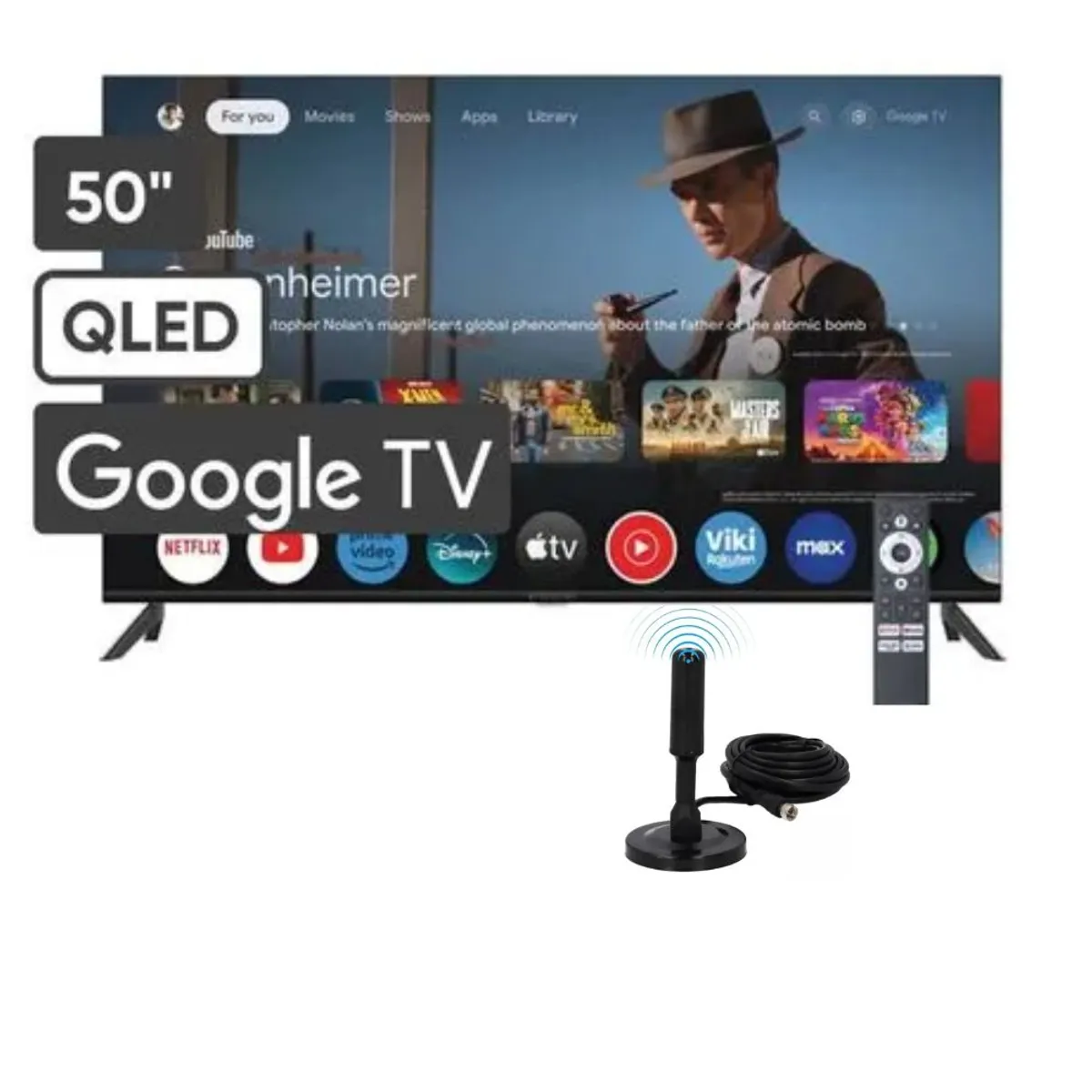 BLACKLINE - Televisor Smart 50 BLACKLINE 4K UHD BL50-T6210QD + Antena Digital