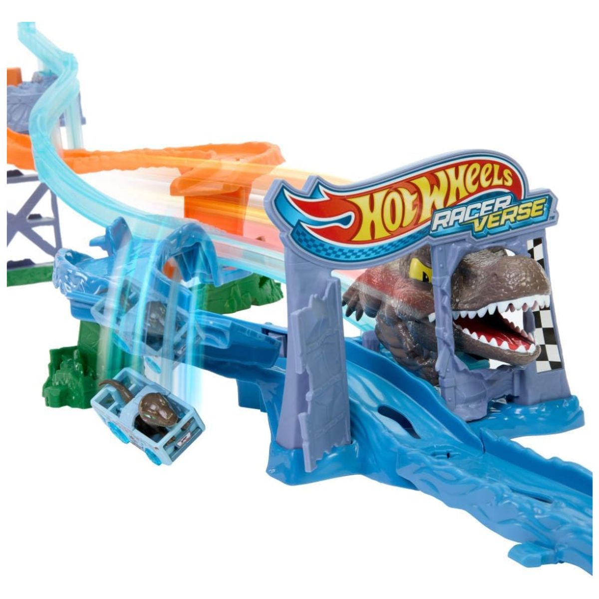 HOT WHEELS - Hot Wheels RacerVerse Jurassic World Crash & Splash