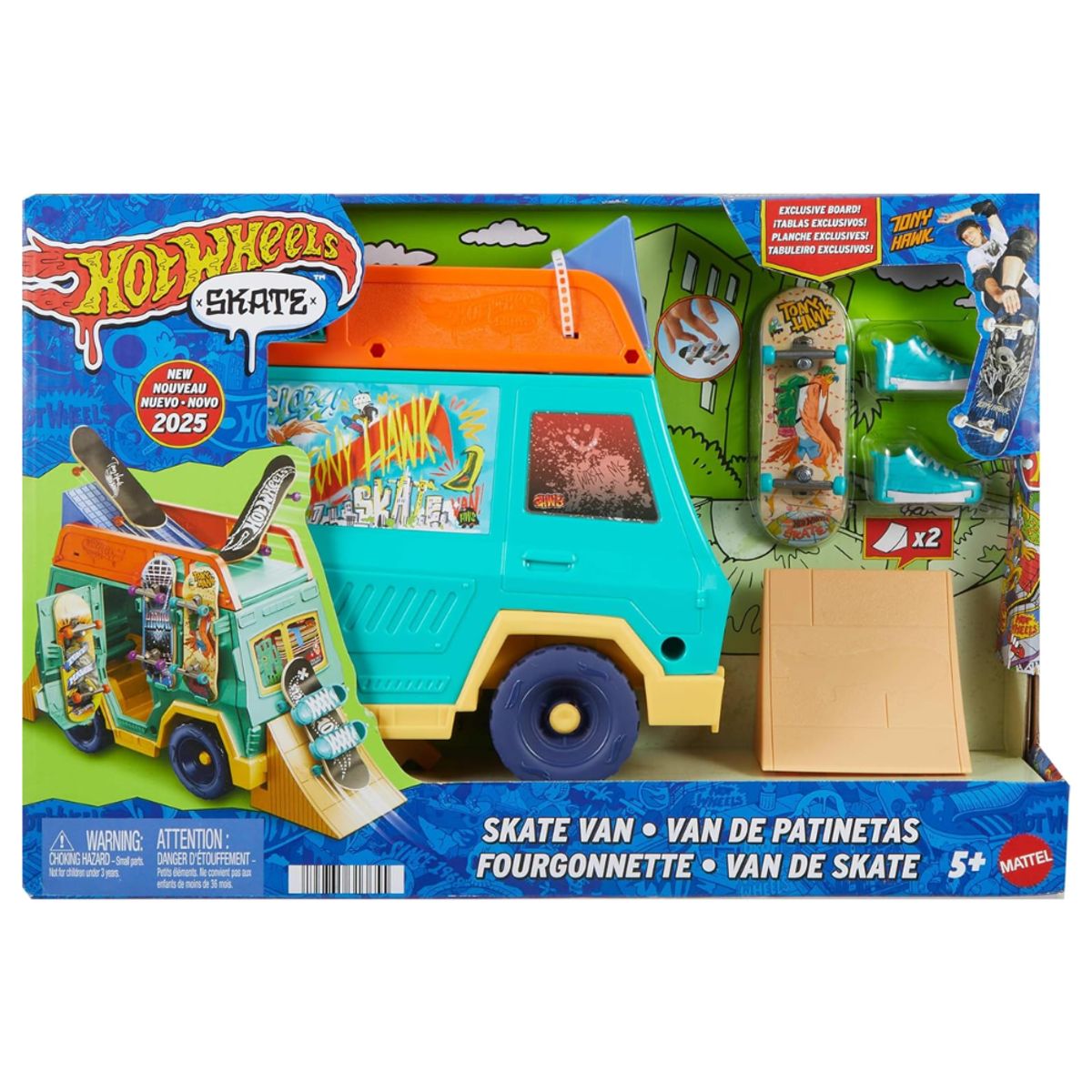 HOT WHEELS - Hot Wheels Skate Tony Hawk Skate Van Playset