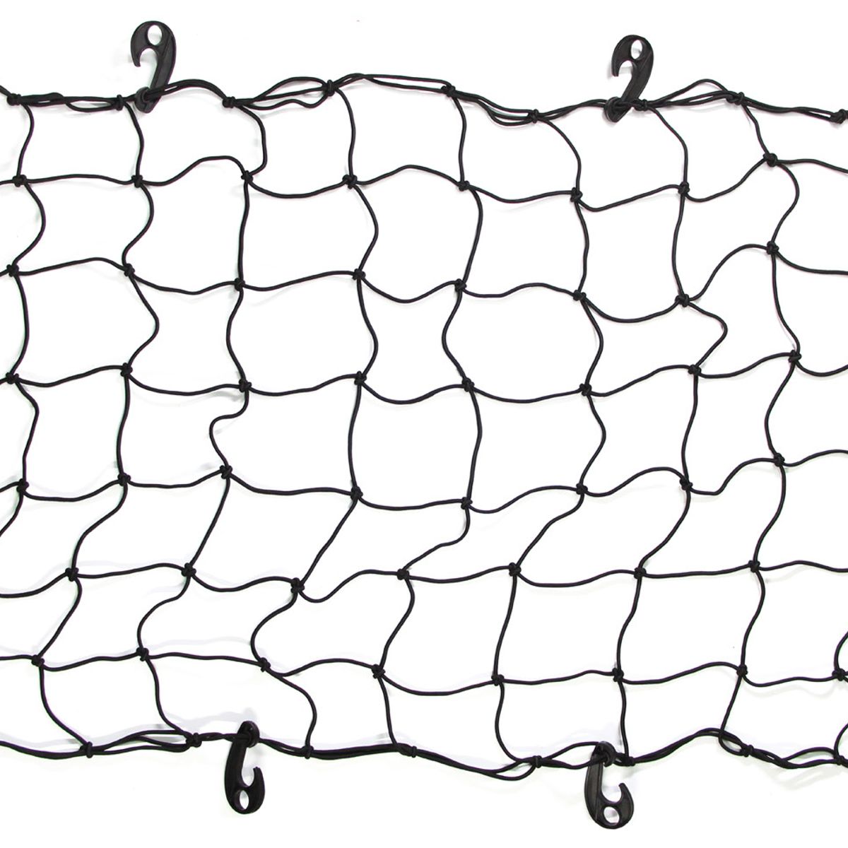 JET - Malla Elástica para Equipaje con Ganchos Negro 1pcs