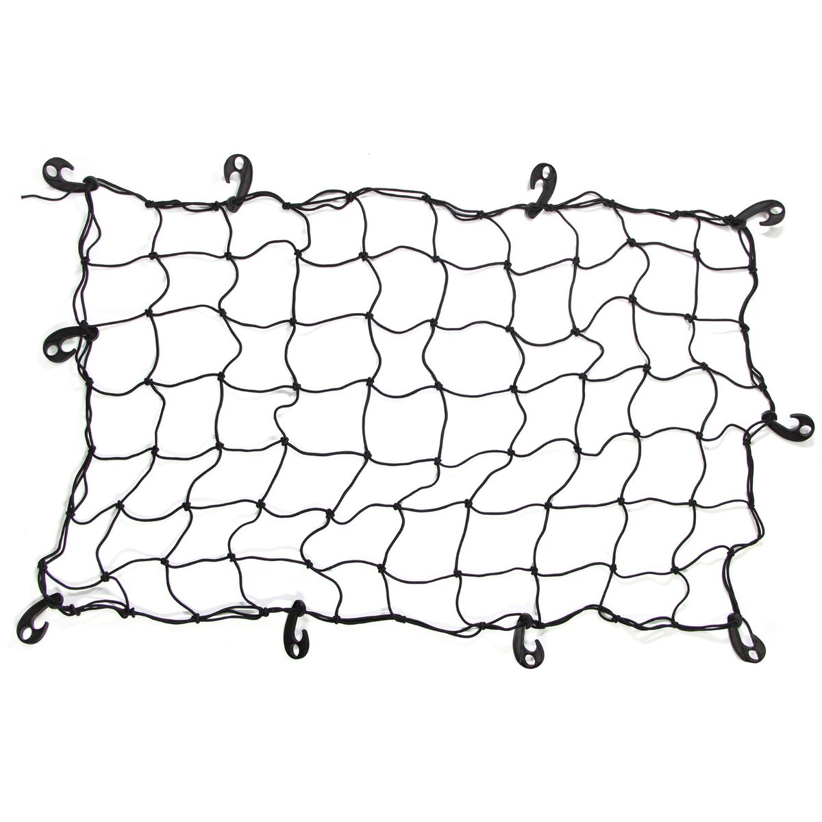 JET - Malla Elástica para Equipaje con Ganchos Negro 1pcs