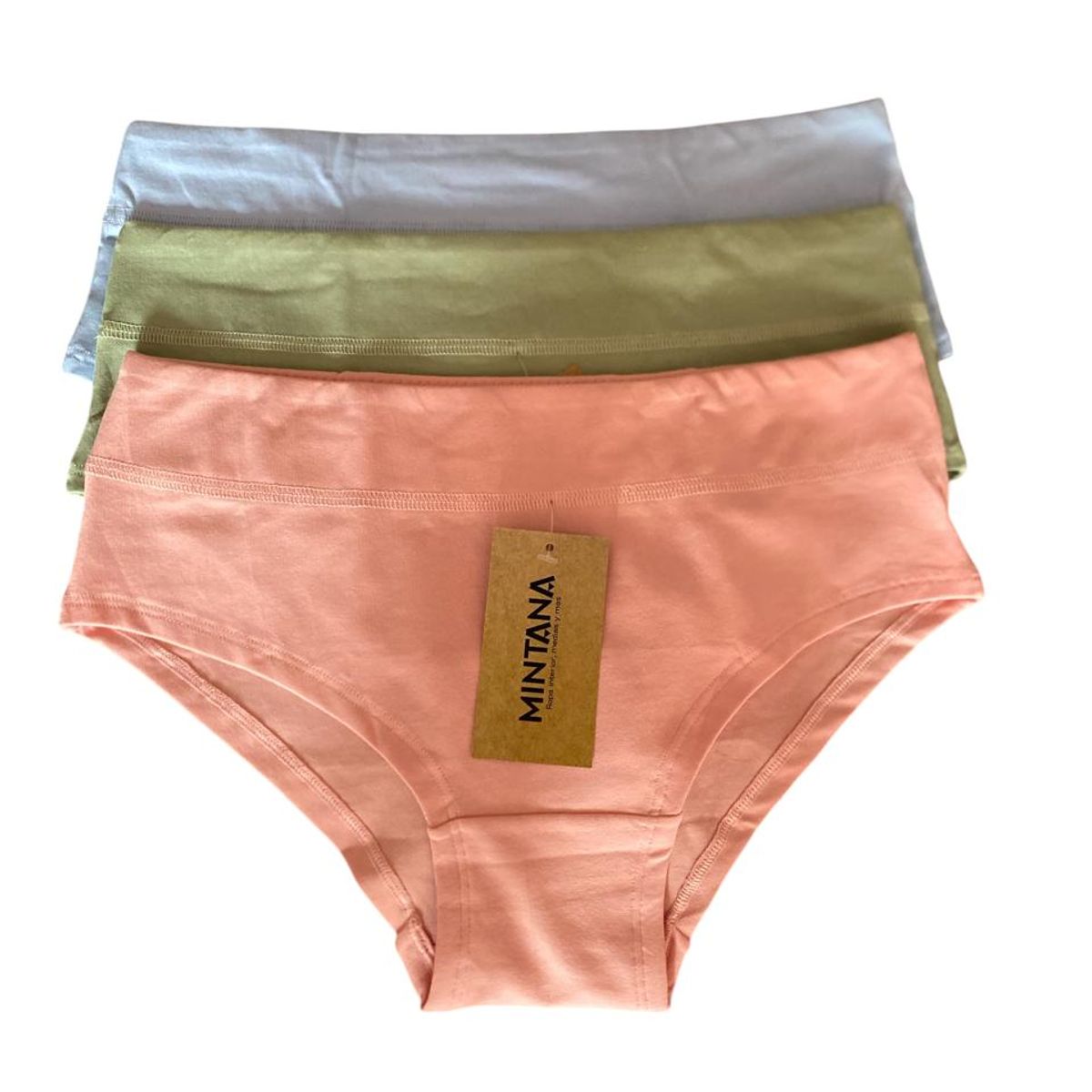 MINTANA - PACK 3 HIKINI ALGODON MUJER PASTELES