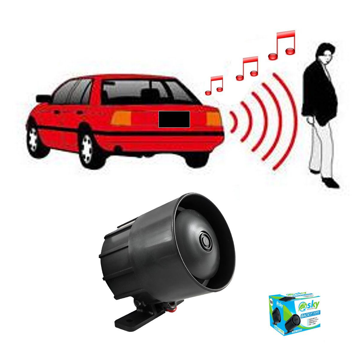 GENERICO - Sirena De Retroceso Beep Beep 12V