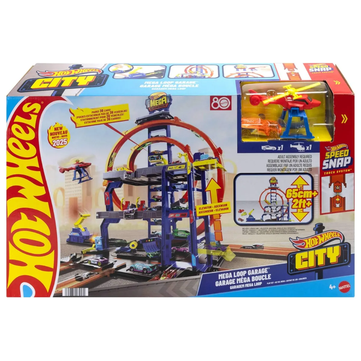 HOT WHEELS - Hot Wheels Pista City Mega Garage con Megalooping