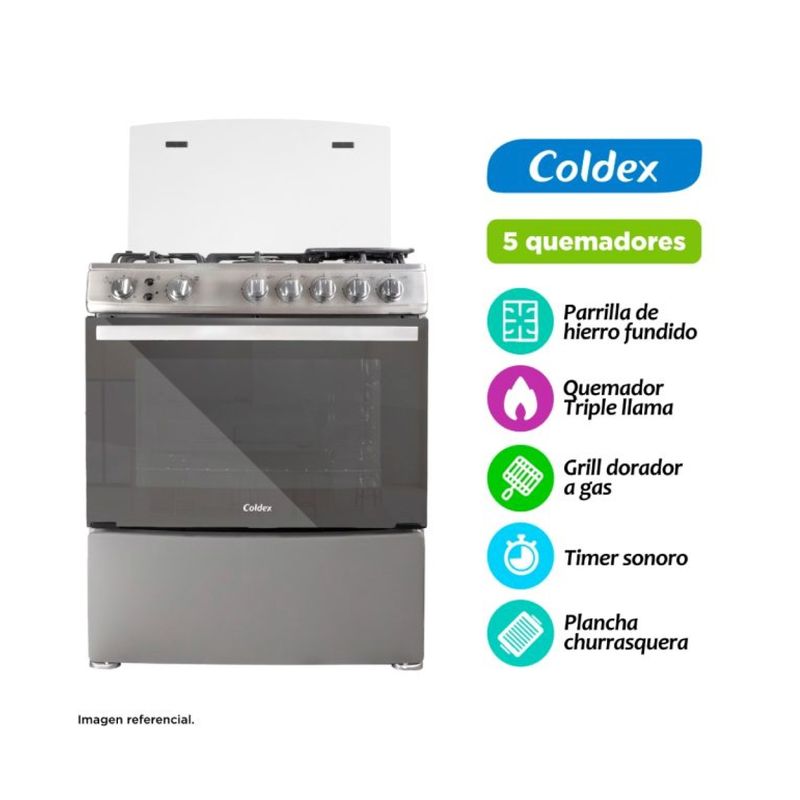 COLDEX - COCINA A GAS CX768 PLUS 30” COLDEX