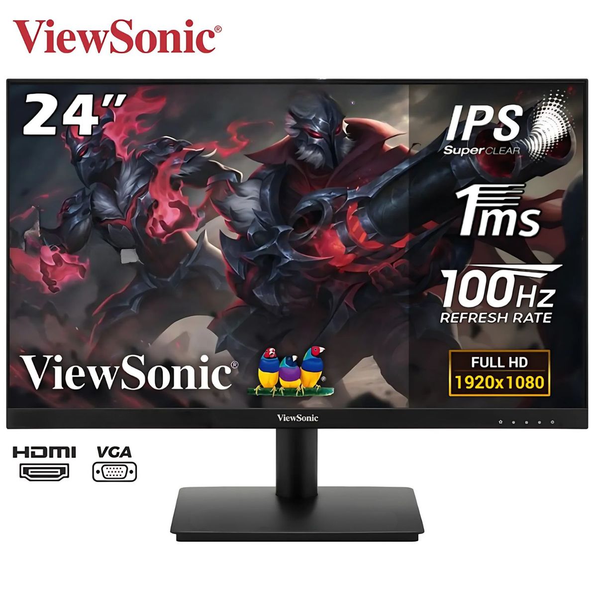 VIEWSONIC - MONITOR VIEW SONIC LED VA240-H FULL HD 100HZ 1MS