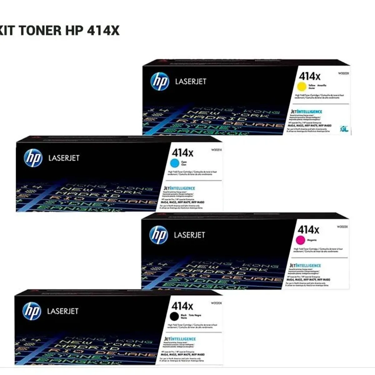 HP - TONER HP 414x PACK 4 COLORES ORIGINAL