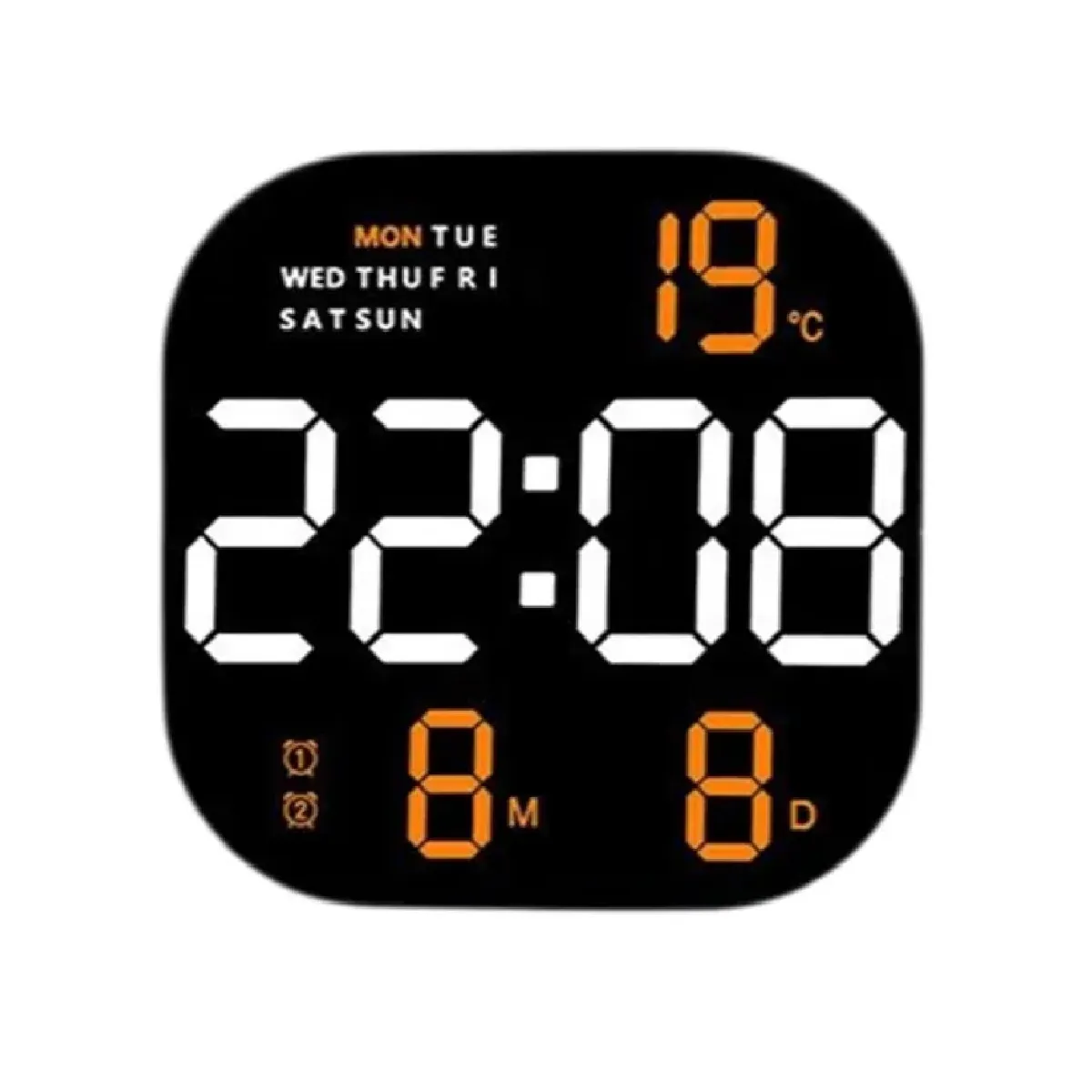 OTTOWARE - Reloj de pared LED digital