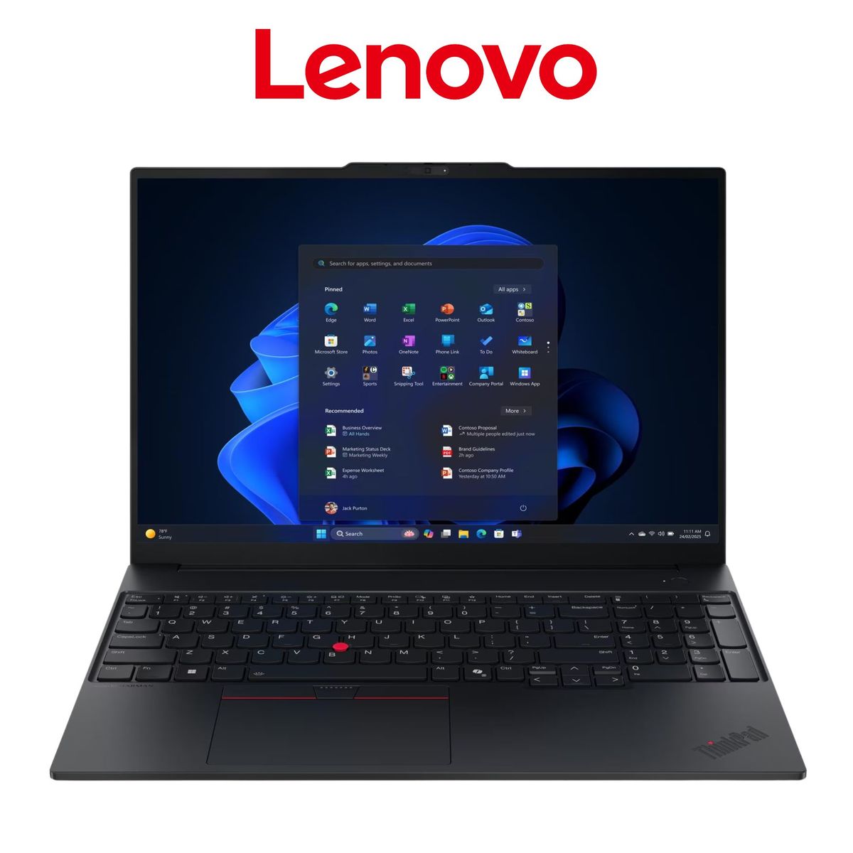 LENOVO - Laptop Lenovo ThinkPad Intel Core Ultra 5 (E16 Gen 3) RAM 16 GB SSD 1 TB 16"WUXGA Windows 11 PRO