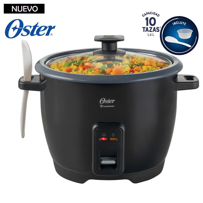 OSTER - Olla Arrocera Oster de 1 8L DiamondForce CKSTRCB10DFBLK Negro