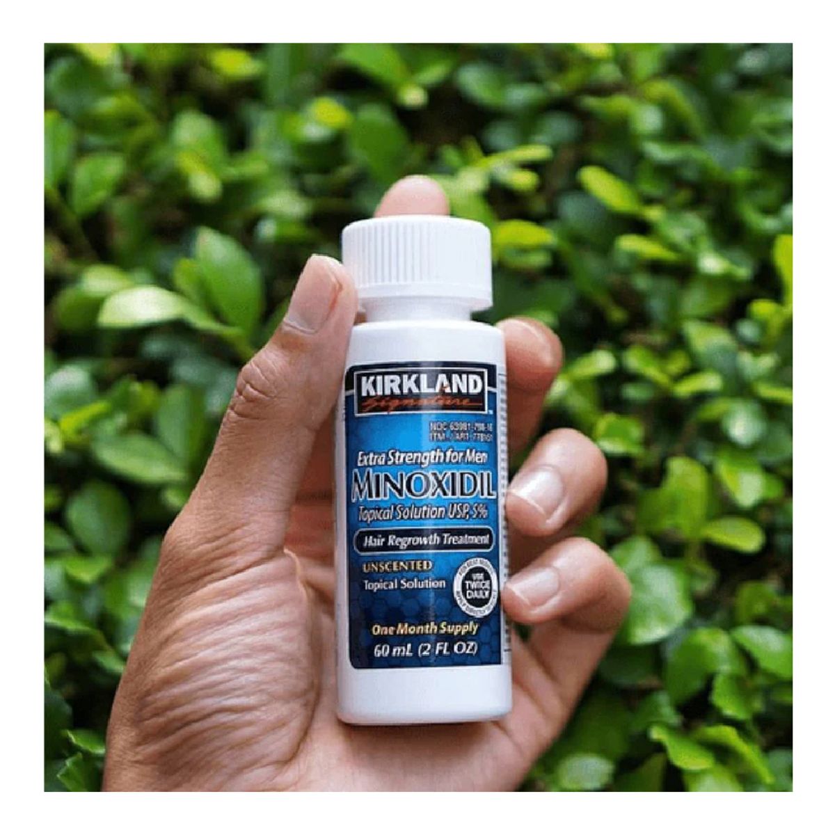 KIRKLAND - Minoxidil Liquido Kirkland 5% Tratamiento para Barba Cabello y Cejas