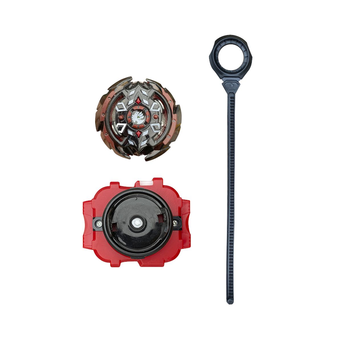 PEQUEÑAS TRAVESURAS - Juguete para Niños Lanzador Gyro Warrior Rotate Negro