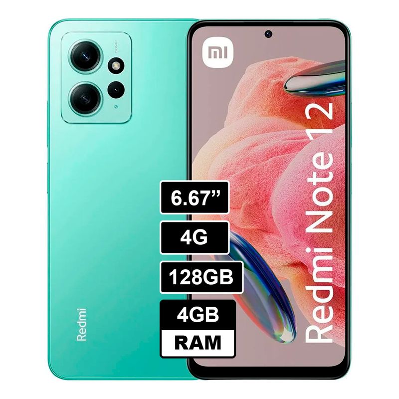 XIAOMI - Redmi Note 12 128GB 4GB RAM VERDE
