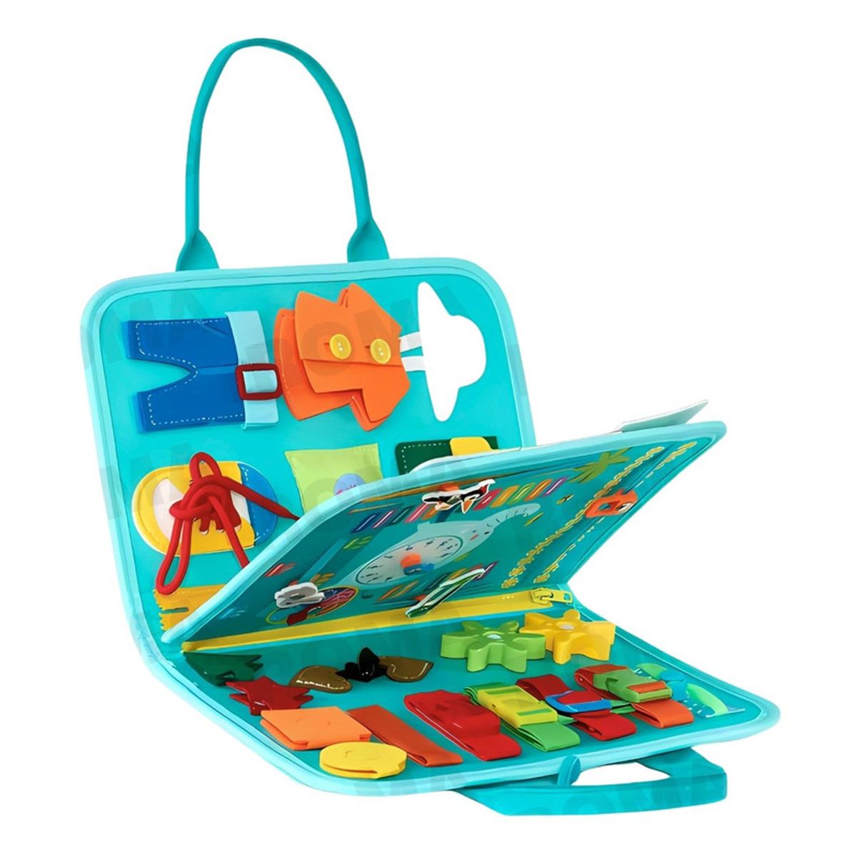 GENERICO - MALETÍN TABLERO DIDÁCTICO SENSORIAL - JUEGO DIDÁCTICO