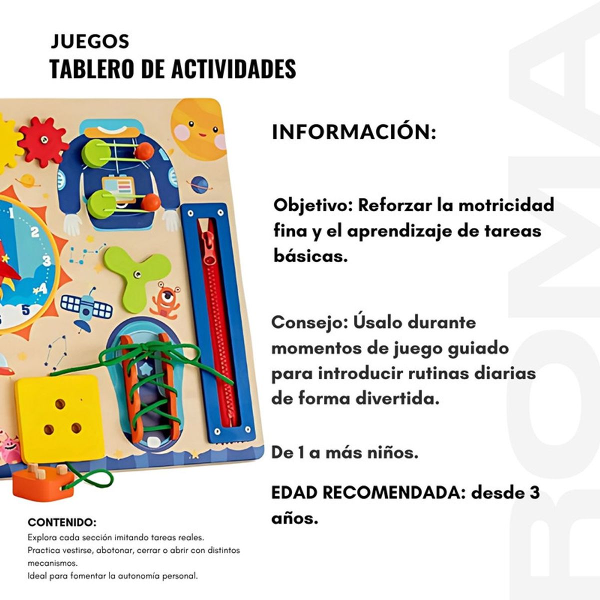GENERICO - TABLERO DE ACTIVIDADES - JUEGO DIDÁCTICO