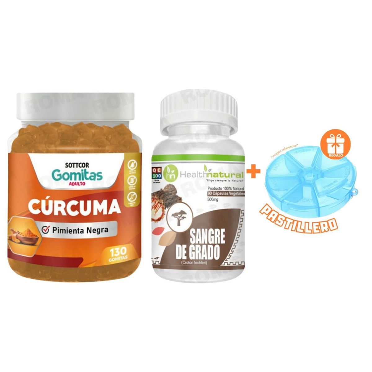HEALTHNATURAL - GOMITAS CÚRCUMA + SANGRE DE GRADO HEALTHNATURAL + REGALO