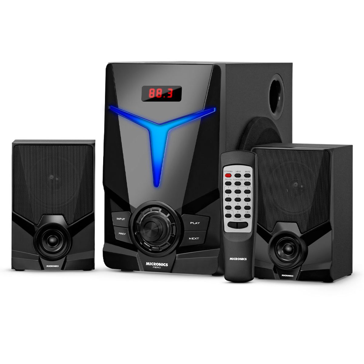 MICRONICS - PARLANTE FIERO MIC S7000KTV SISTEMA DE AUDIO LED FM SD+USB