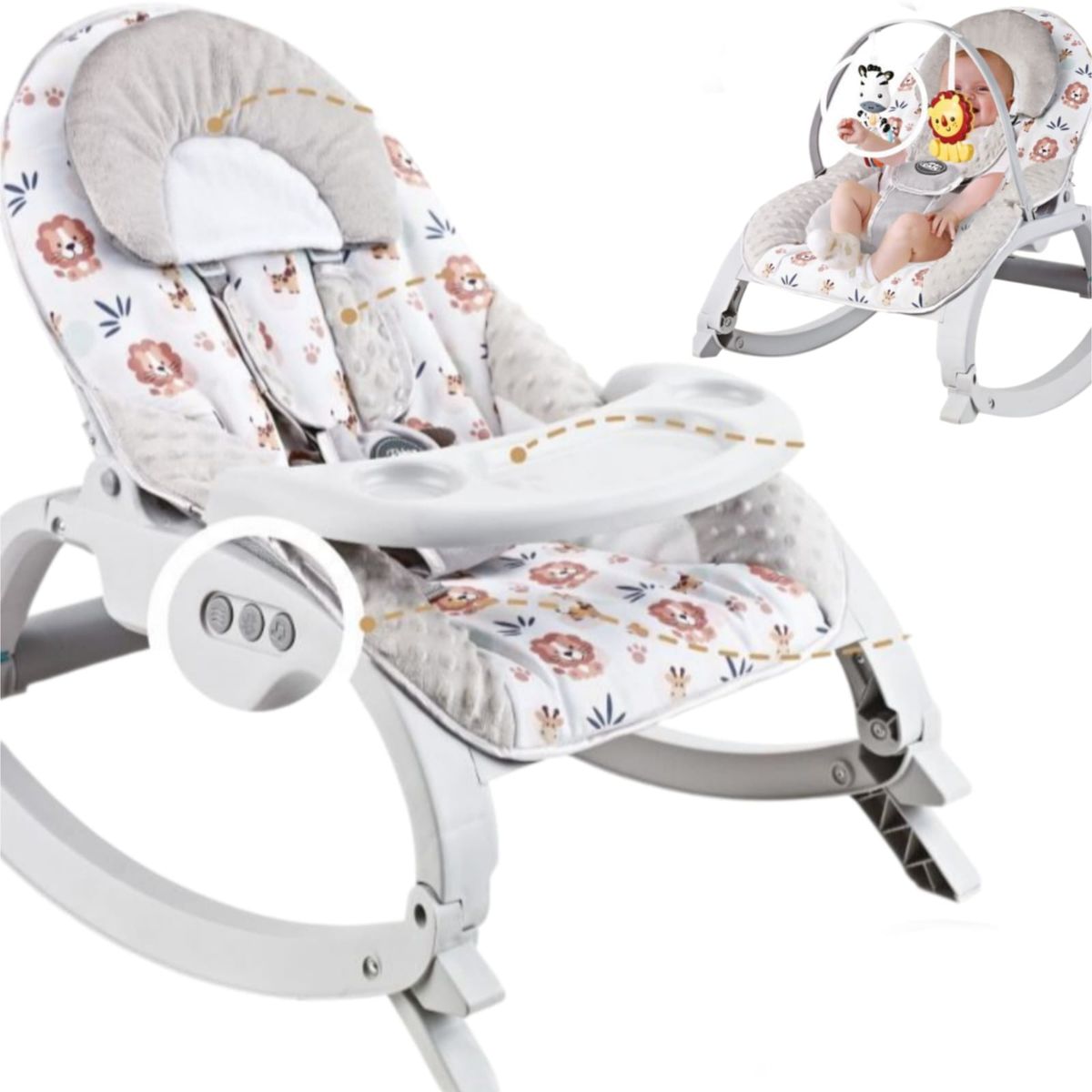 CAM - Mecedora de Bebe Multifunción BABY CAM BEIGE