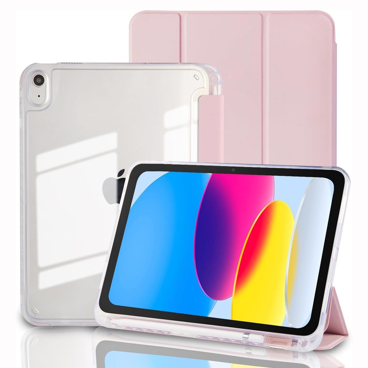 GENERICO - Funda Case Smart para iPad A16 11va 10ma Generación - Rosado